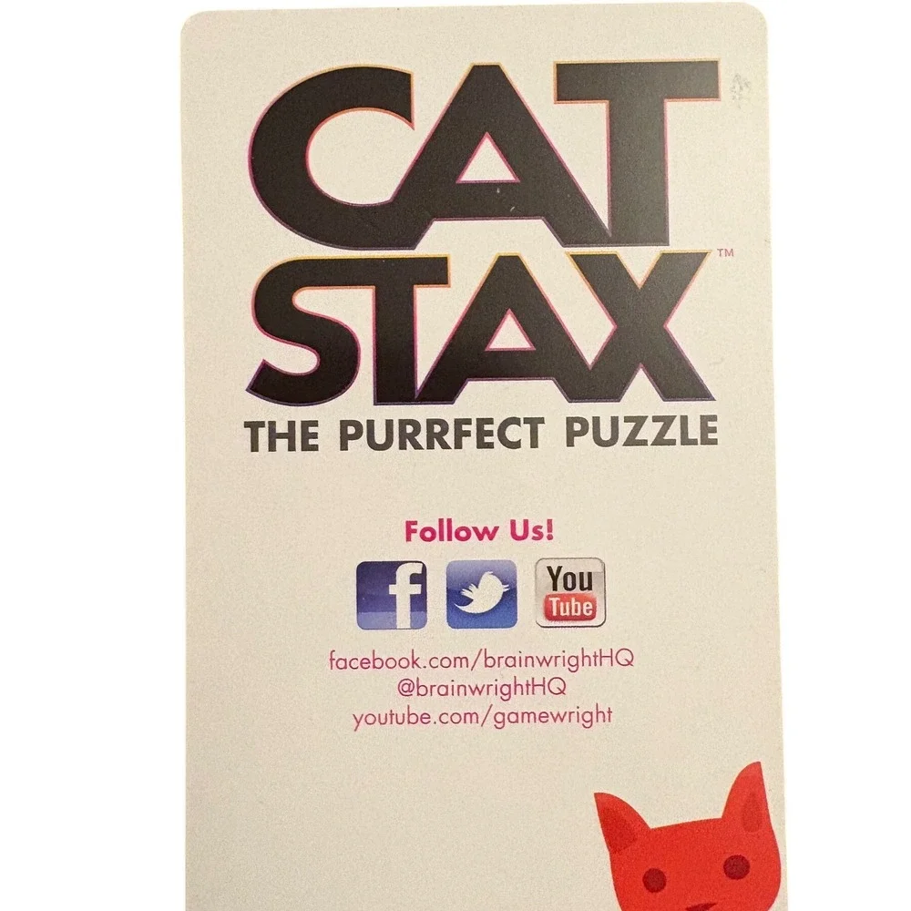 Brainwright CatStax The Purrfect‎ Puzzle Logic Game 48 Challenges 12 Cats Travel